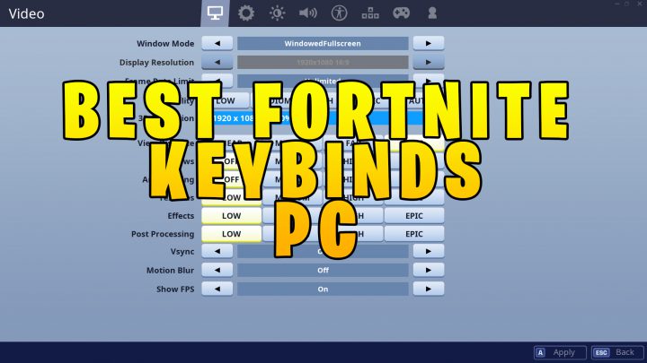 best keybinds for fortnite on mac